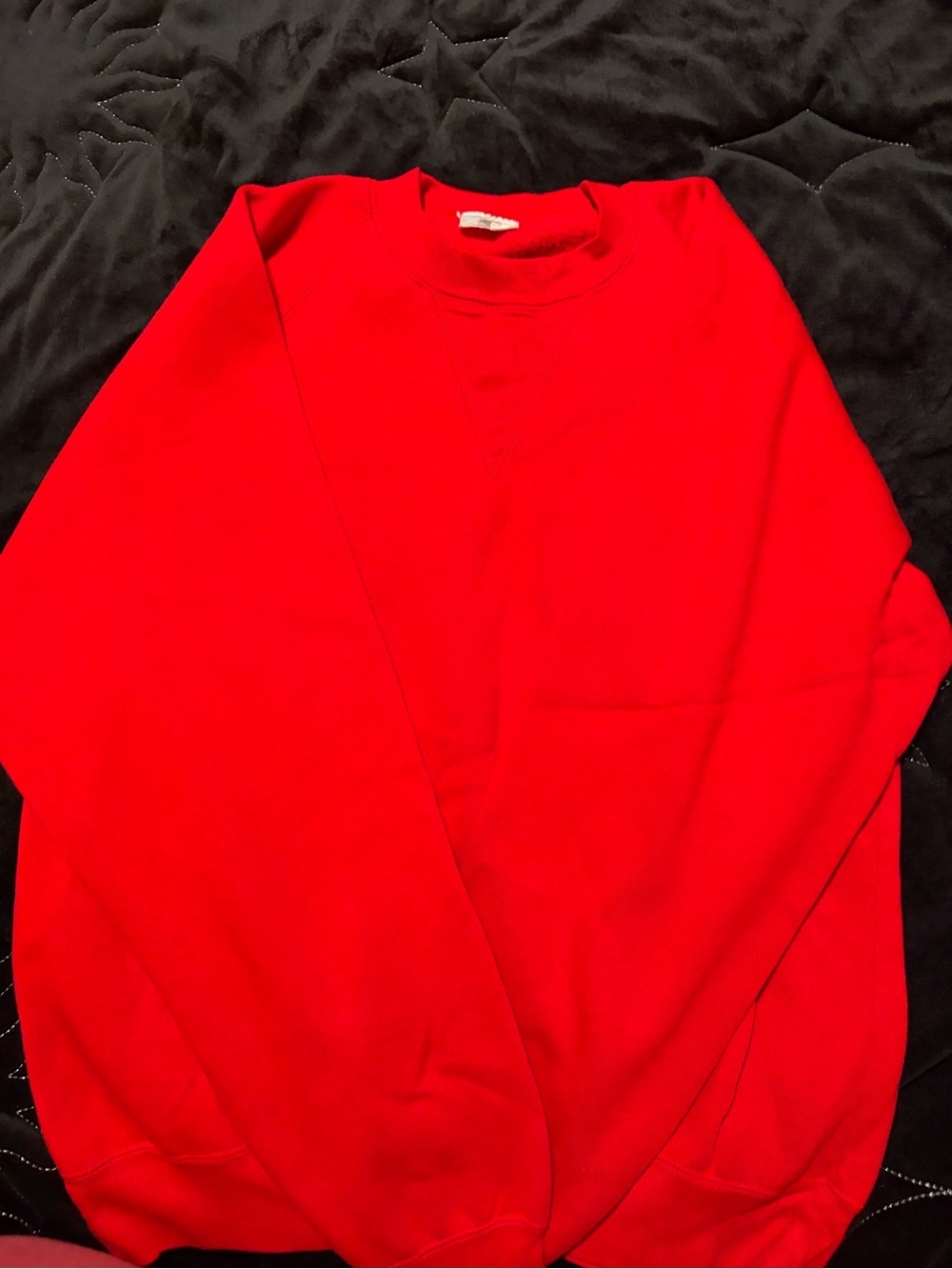 Men's Red Crewneck Sweater